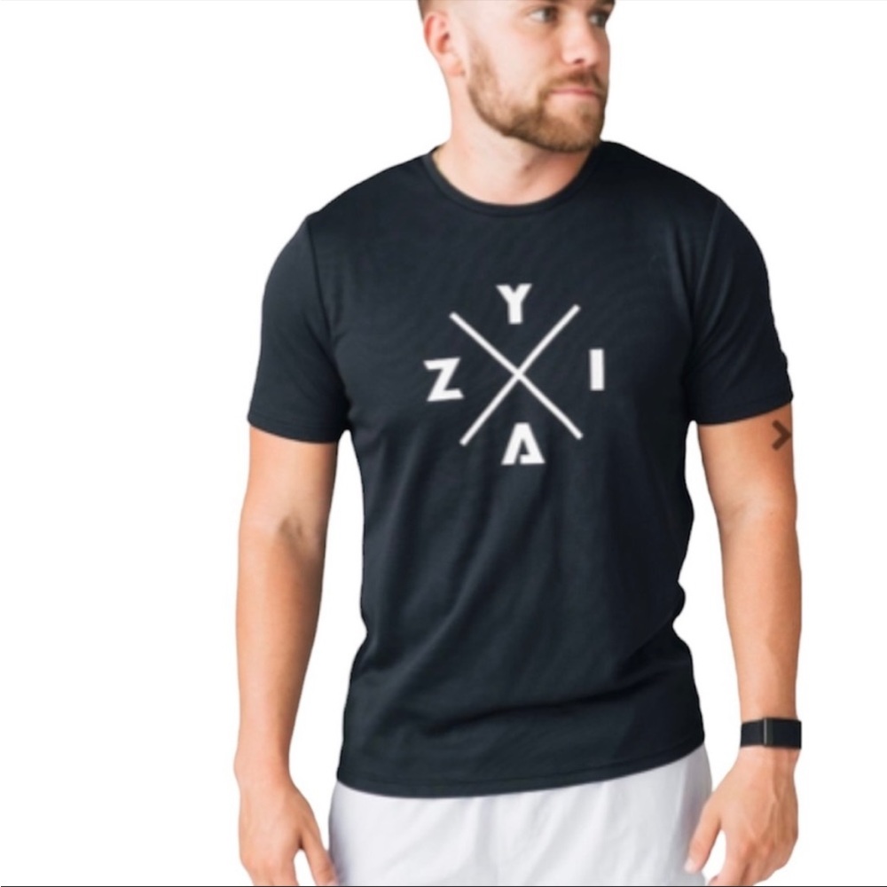 Zyia Logo Black Trainer Tee Small
